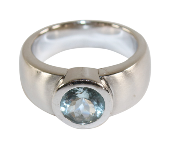 Bandring mit Aquamarin. | Bild Nr.1