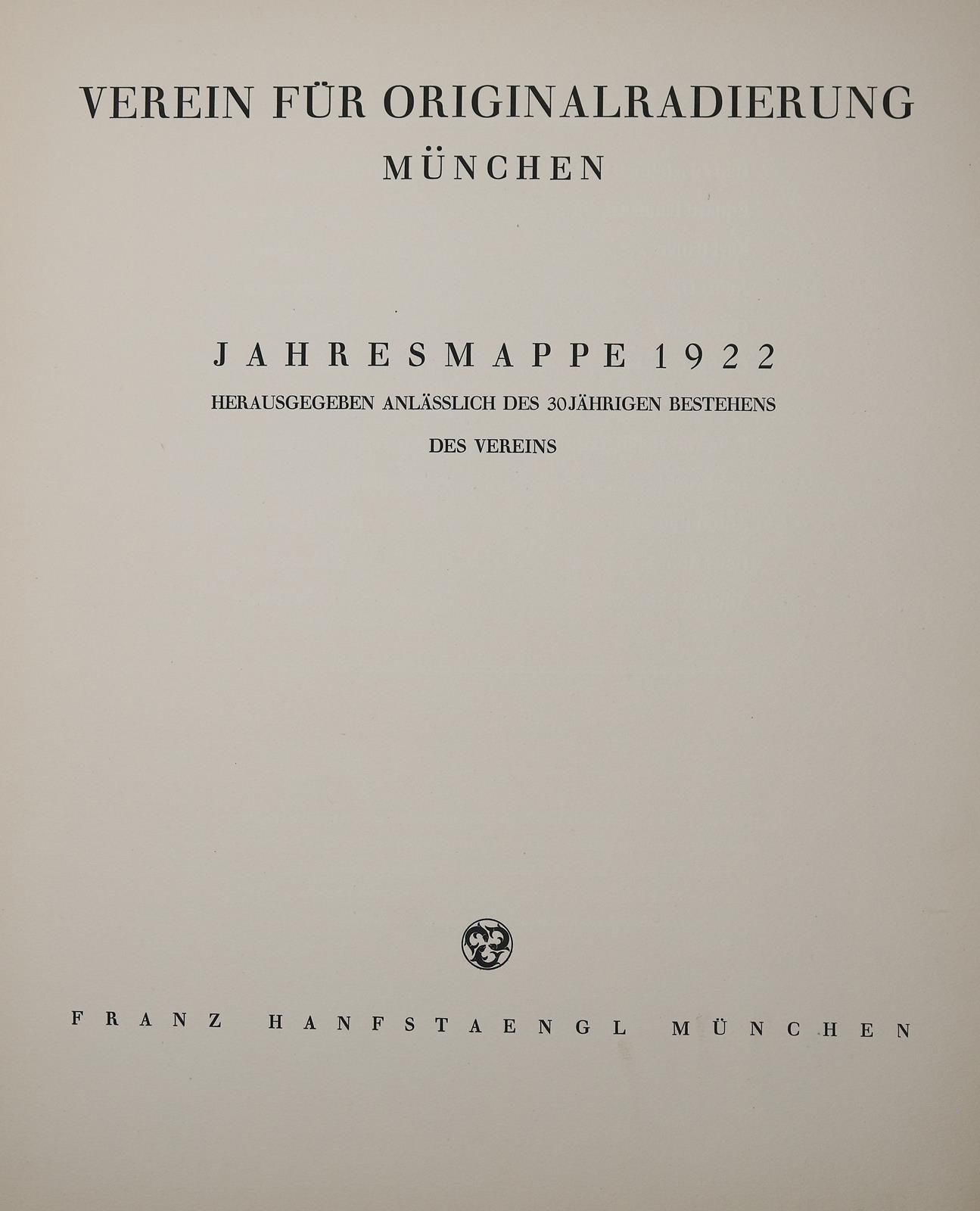 Verein für Original-Radierung München. | Bild Nr.2