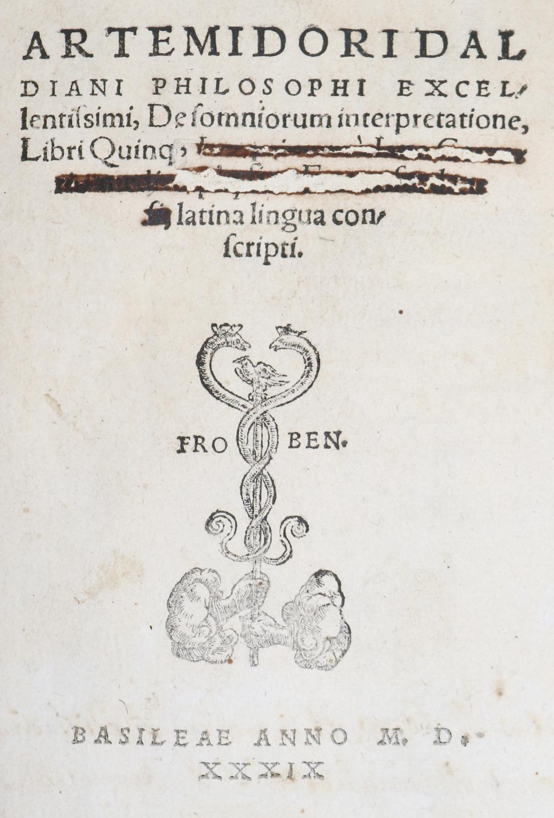 Artemidorus Daldianus. | Bild Nr.1