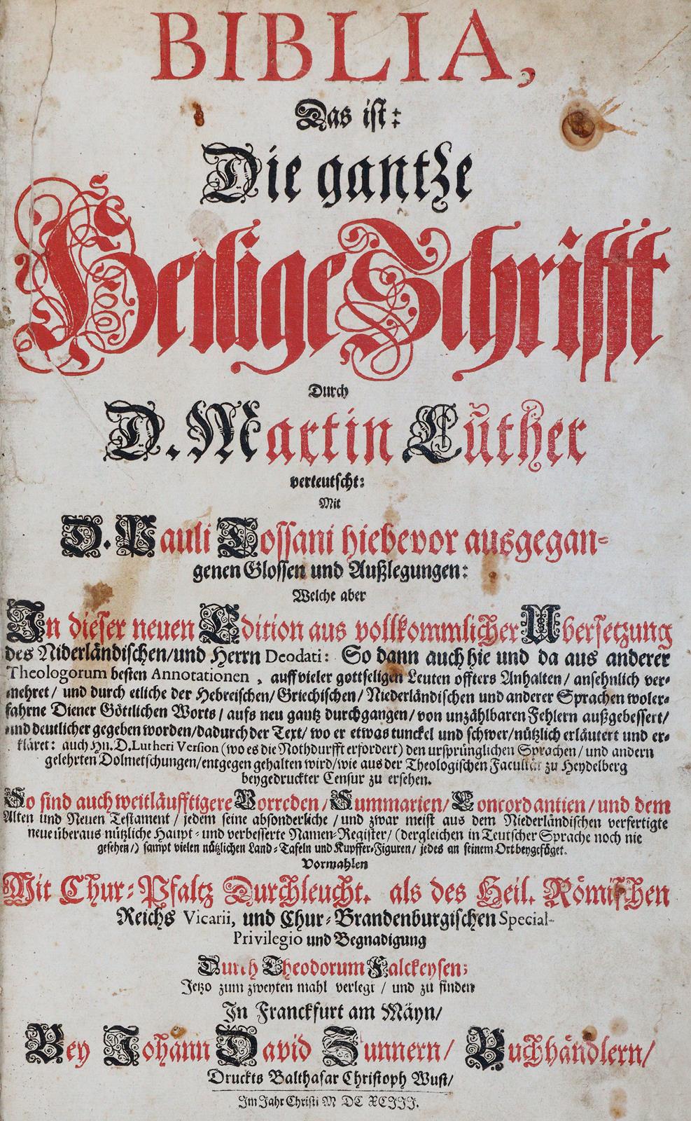 Biblia germanica. | Bild Nr.1