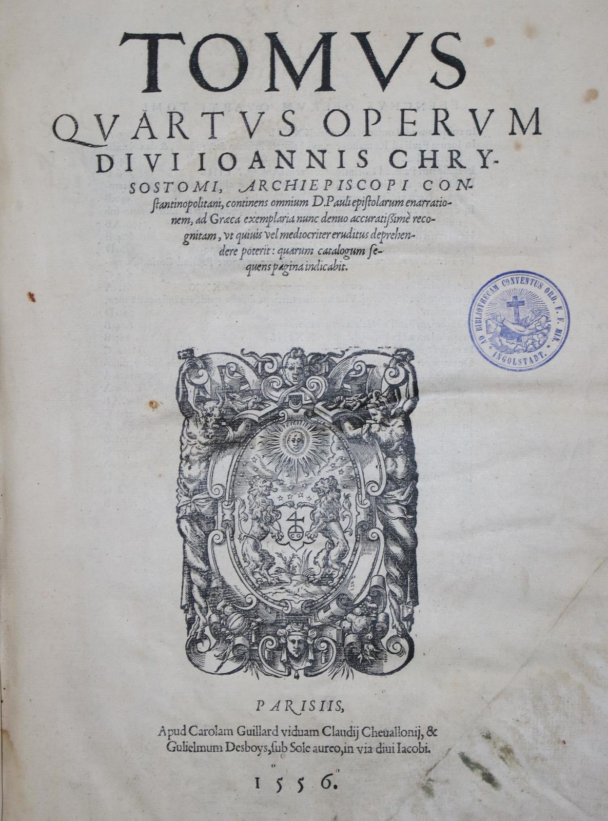 Chrysostomus,J. | Bild Nr.1