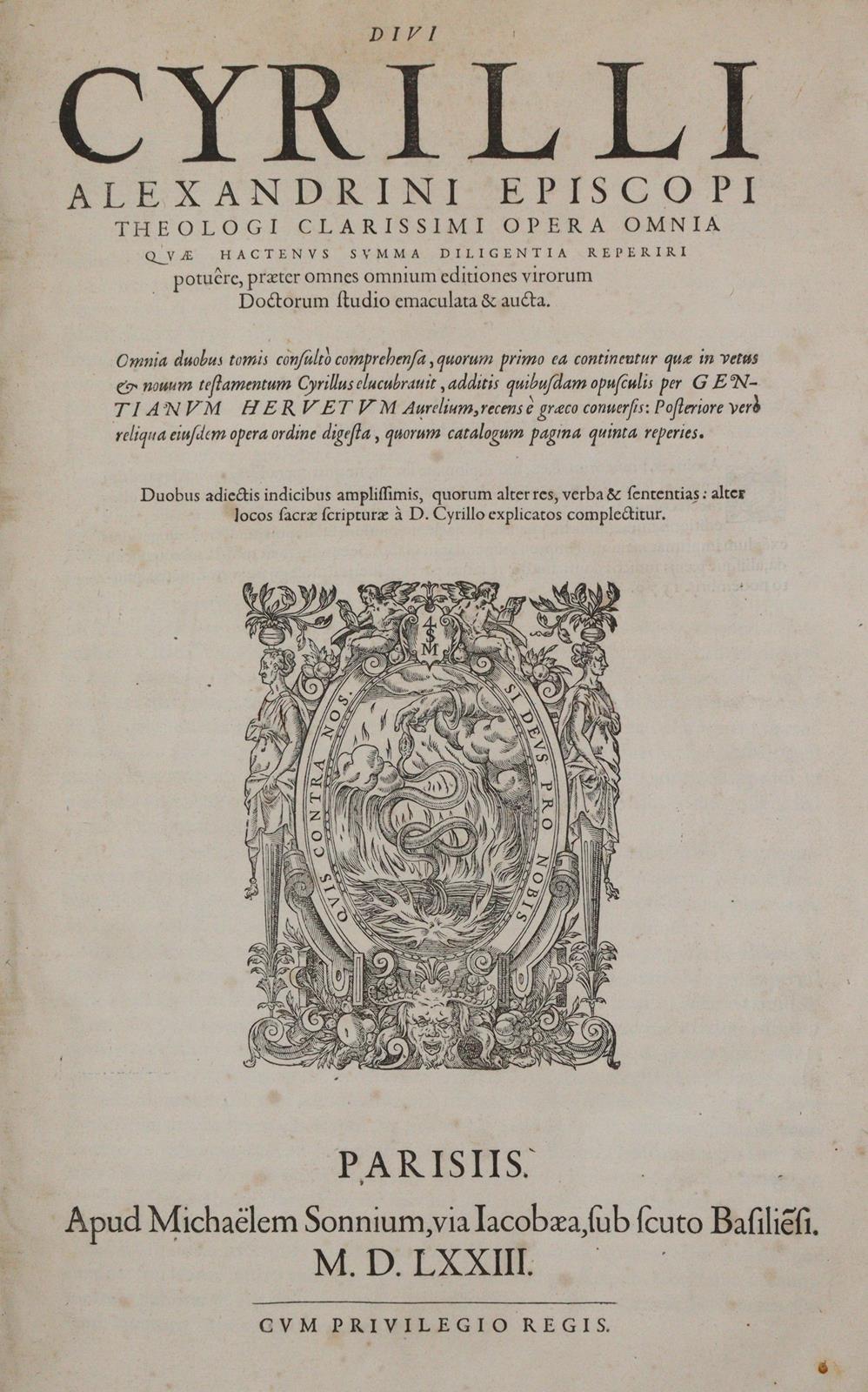 Cyrillus Alexandrinus. | Bild Nr.1