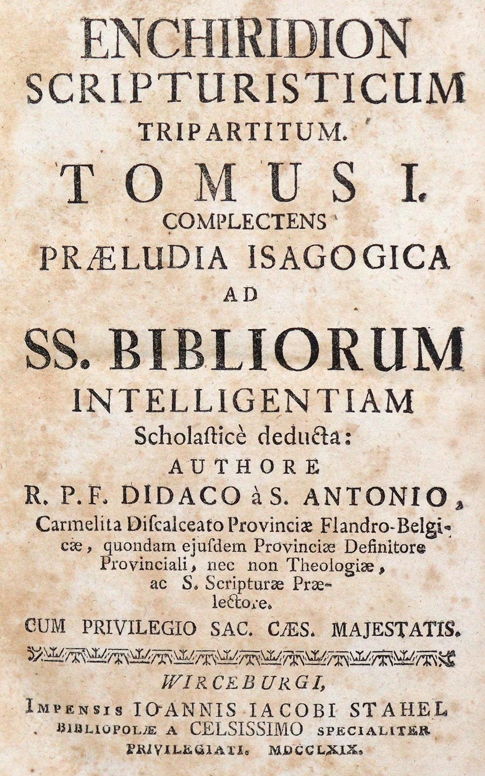 Didacus a Sancto Antonio. | Bild Nr.1