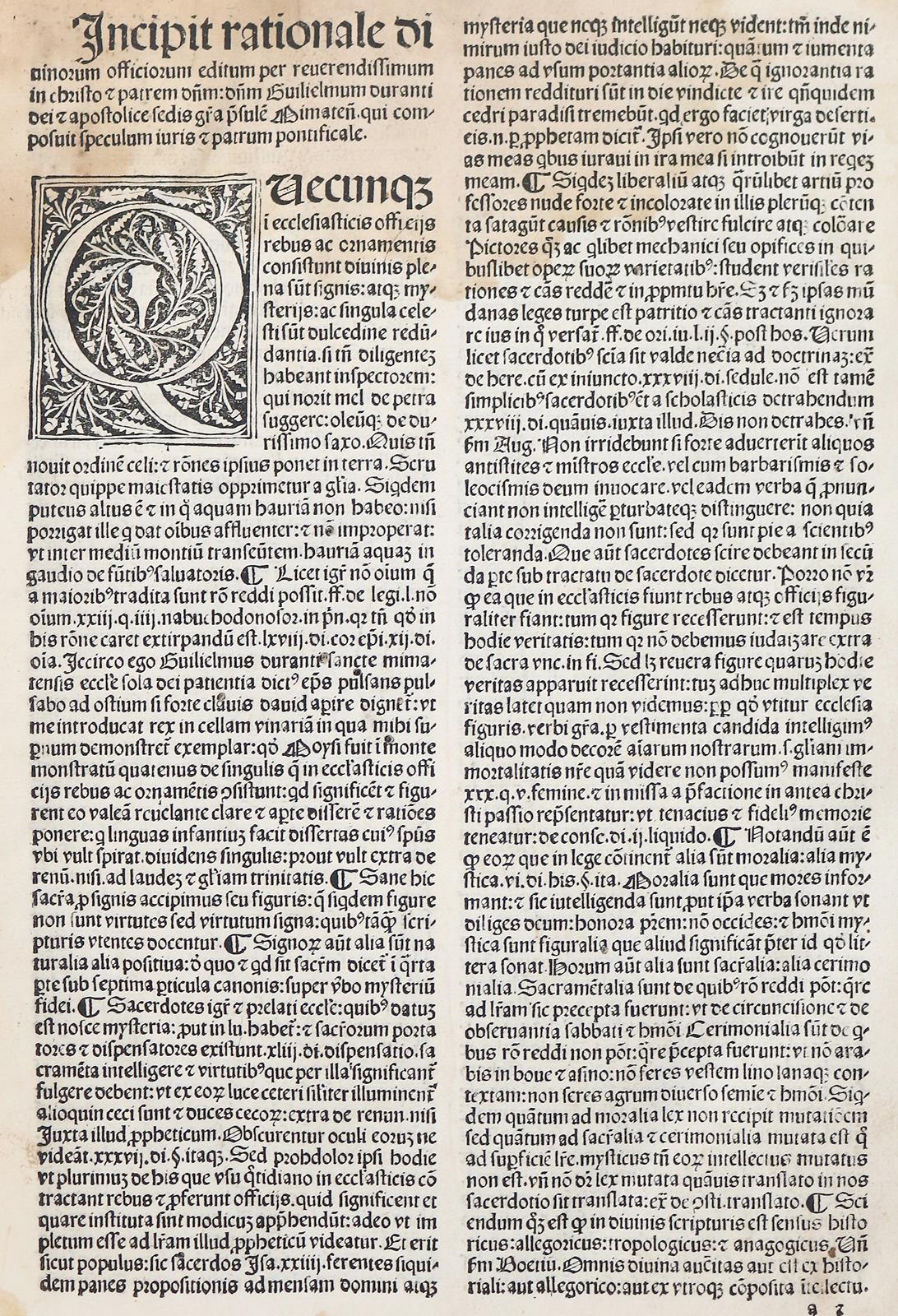 Duranti, Guillelmus. | Bild Nr.1