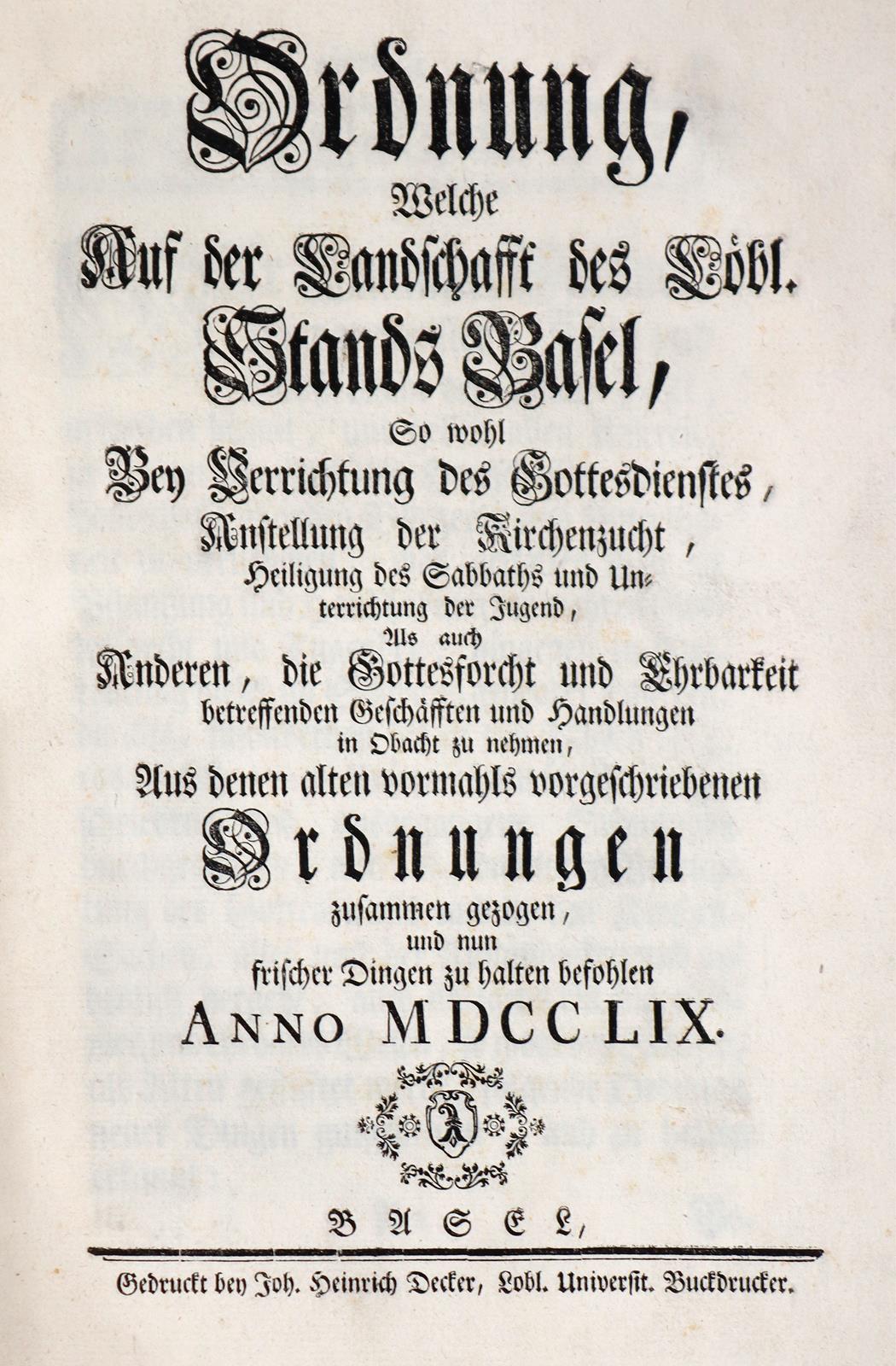 Reforations-Ordnung, | Bild Nr.1