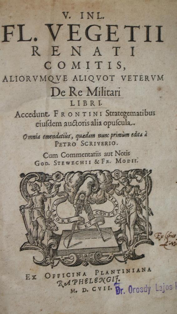 Vegetius Renatus,F. | Bild Nr.1
