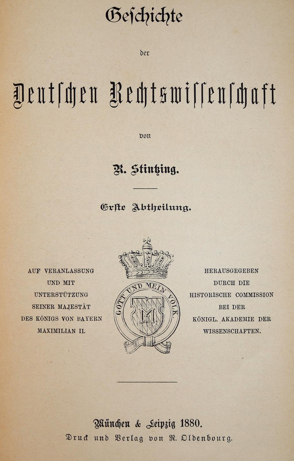Stintzing,R.v. u. E.Landsberg. | Bild Nr.1