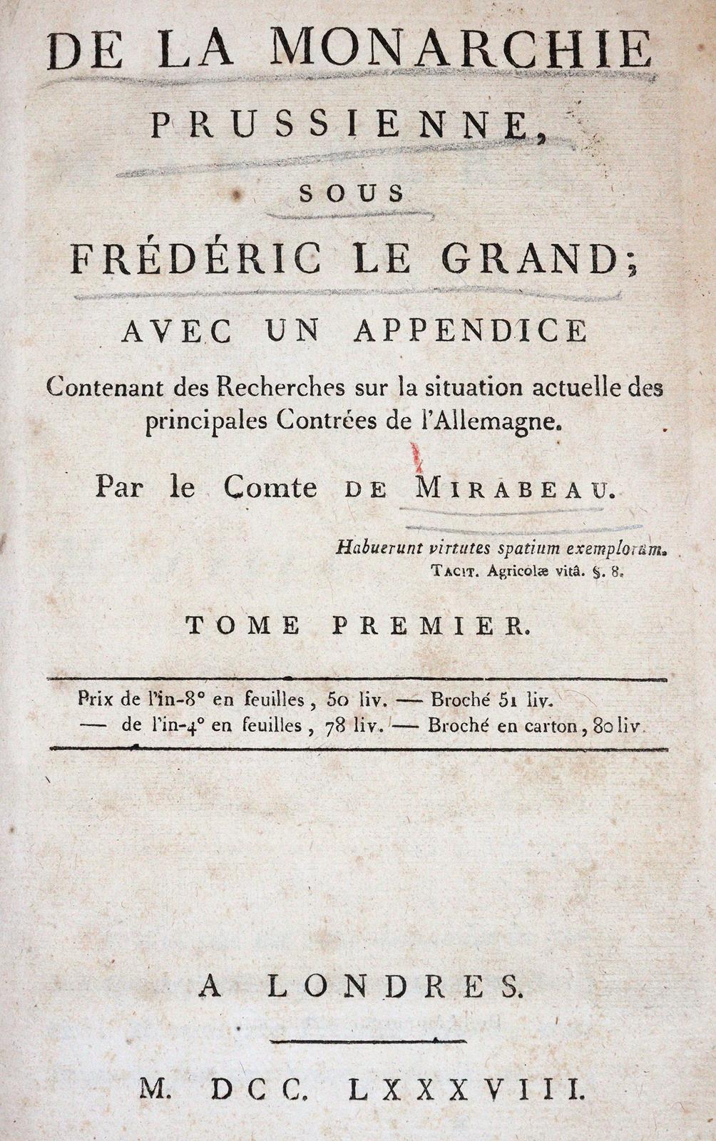 Mirabeau,H.G. de Riquette de. | Bild Nr.1