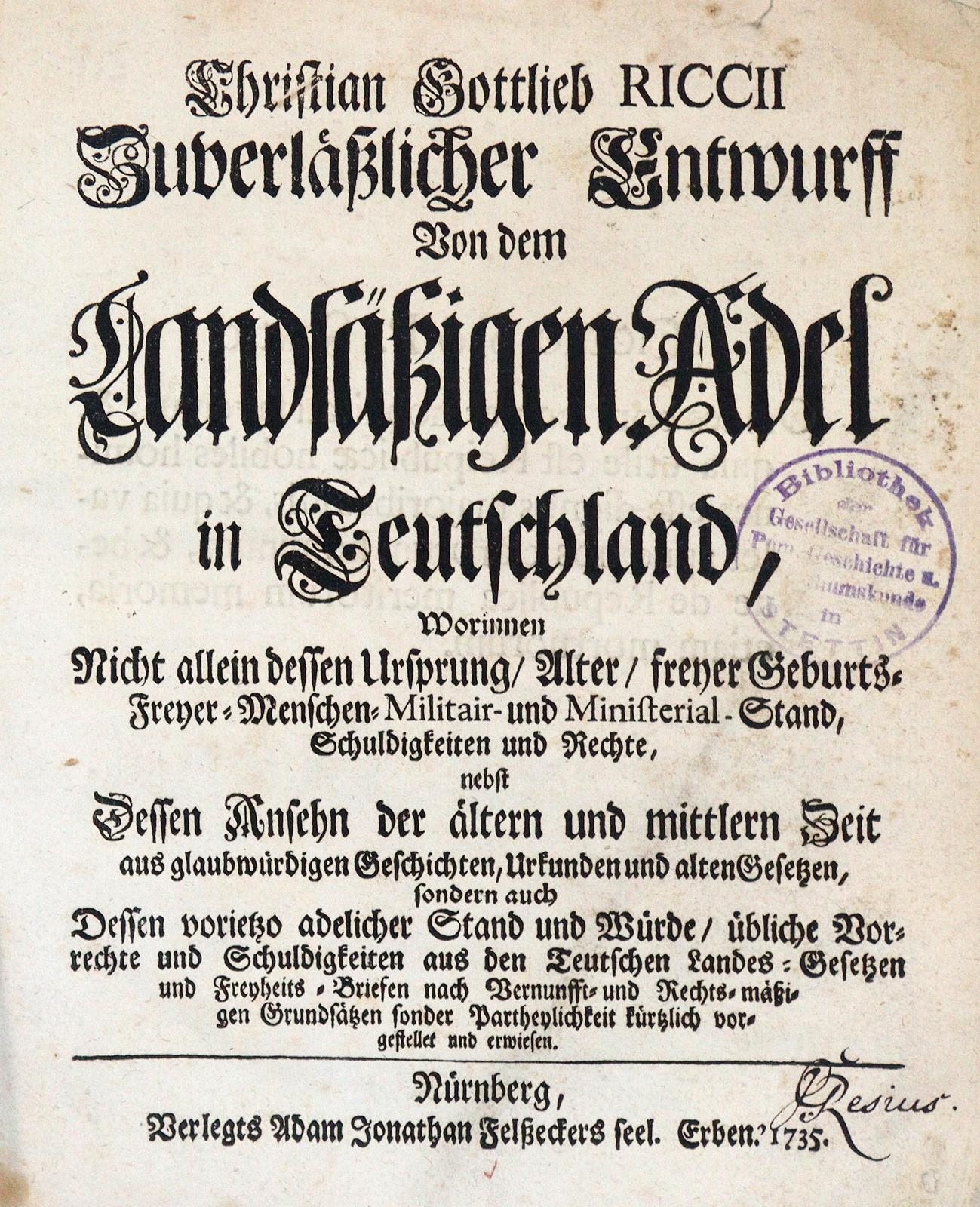 Riccius,C.G. | Bild Nr.1