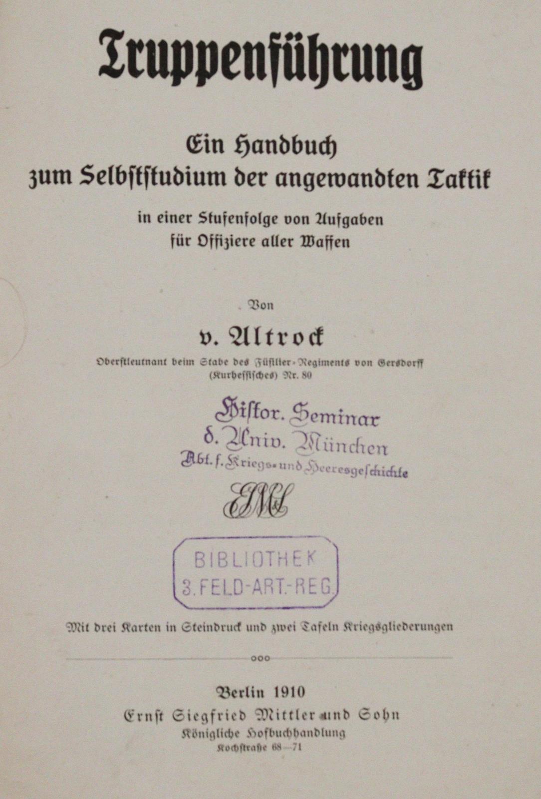 Altrock,C.v. | Bild Nr.1