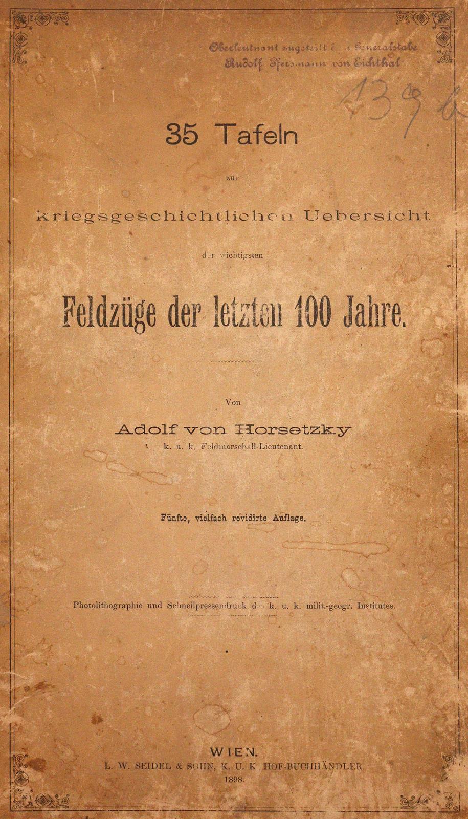 Horsetzky,A.v. | Bild Nr.1