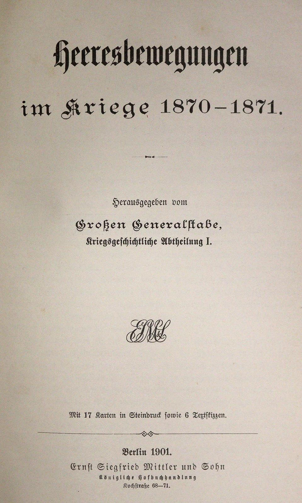 Studien zur Kriegsgeschichte und Taktik. | Bild Nr.1