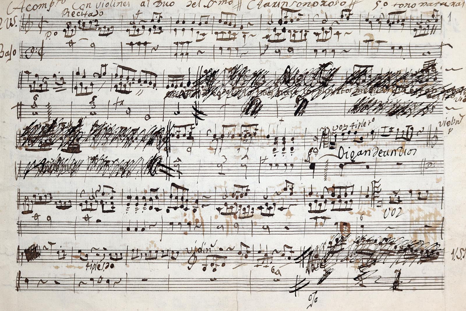 Spanische Notenhandschrift | Bild Nr.1