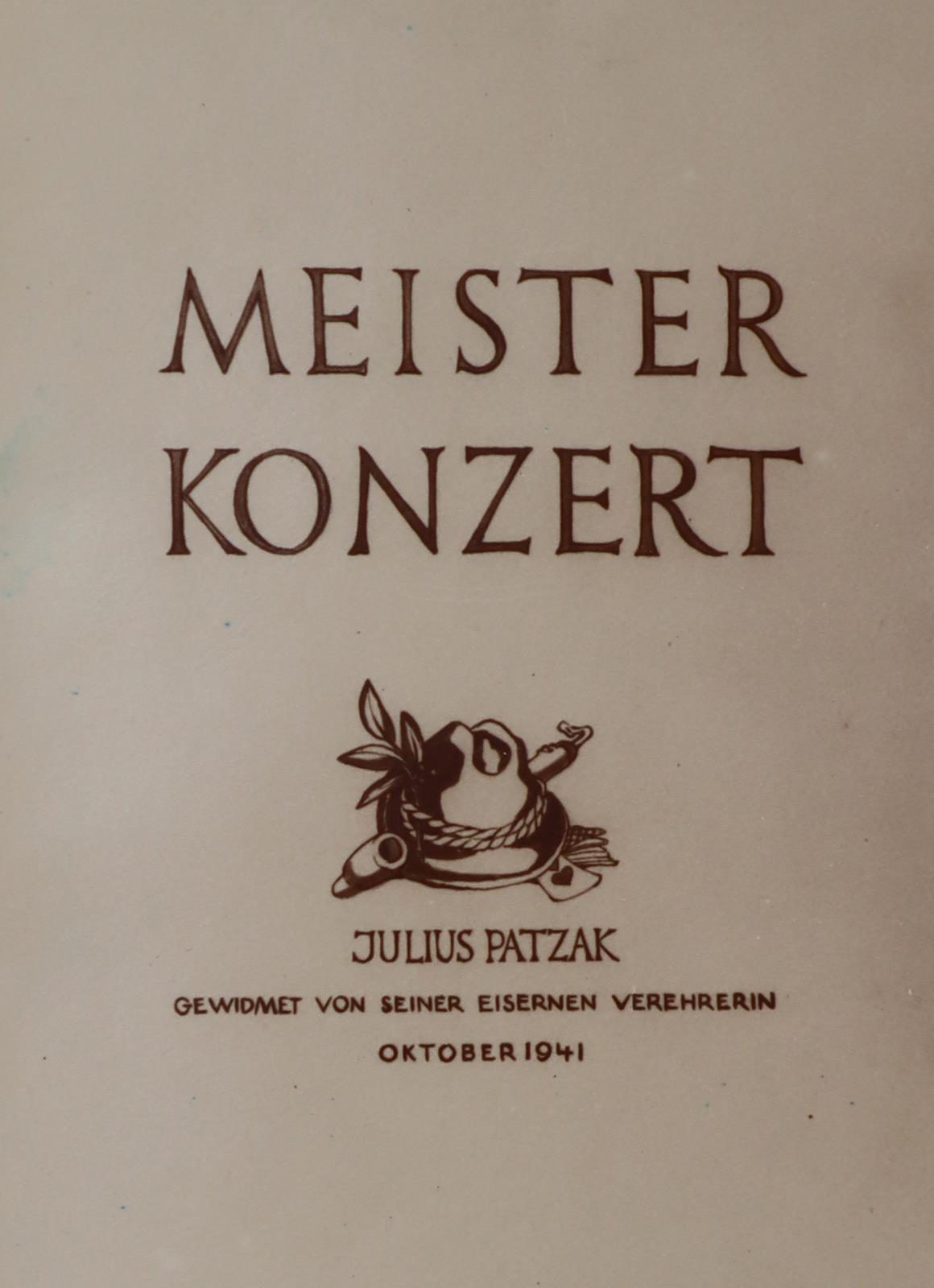 Meisterkonzert Julius Patzak. | Bild Nr.1