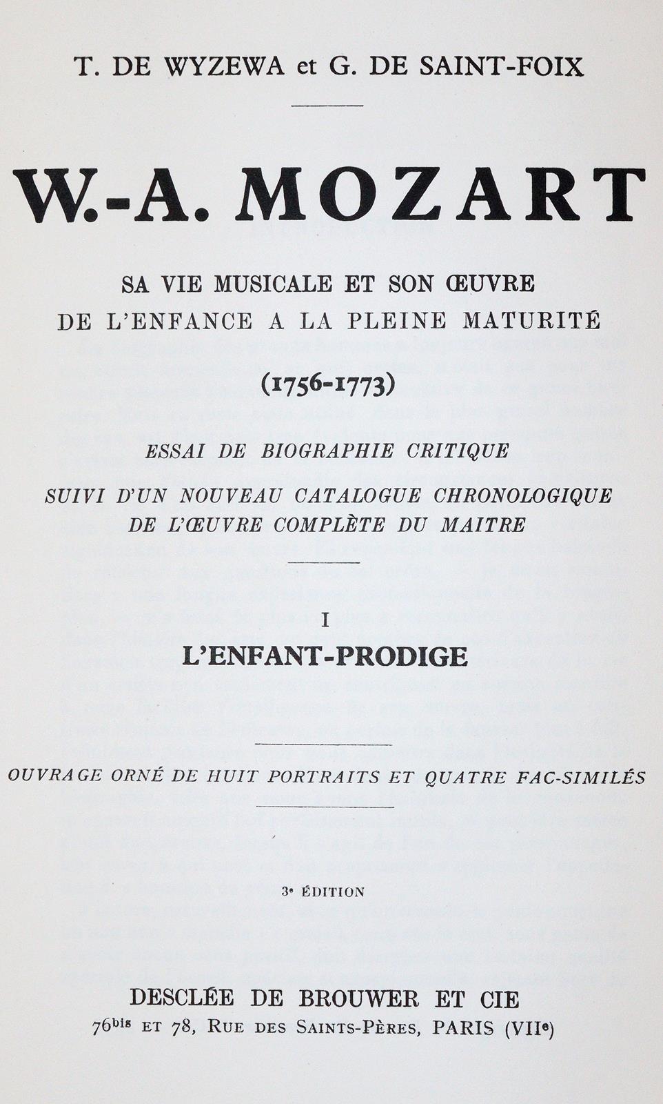 Wyzewa,T.de u. G.de Saint-Foix. | Bild Nr.1