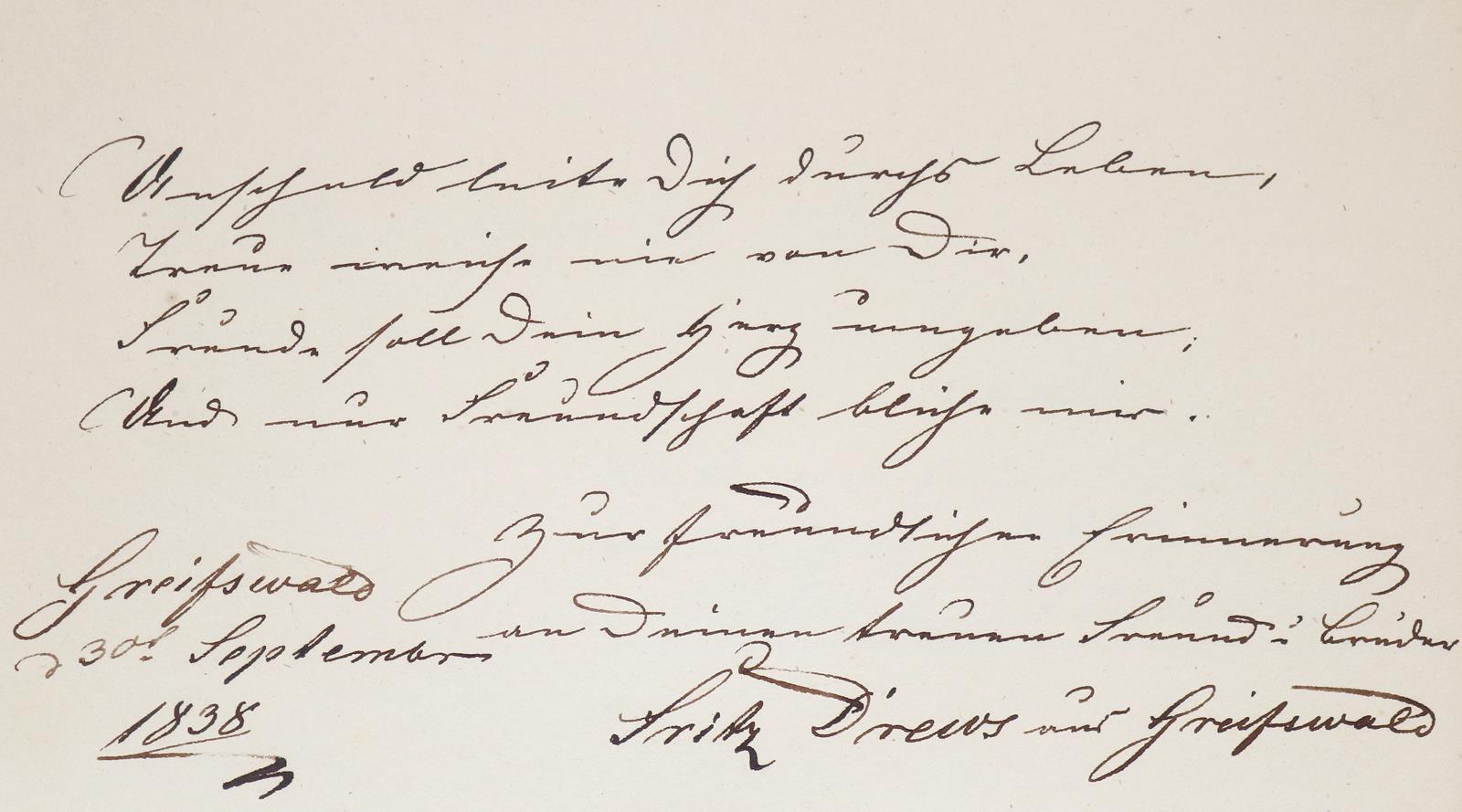 Stammbuchblätter. | Bild Nr.2