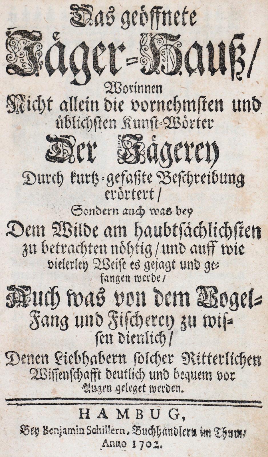 Geöffnete Jäger-Hauß, Das, | Bild Nr.1