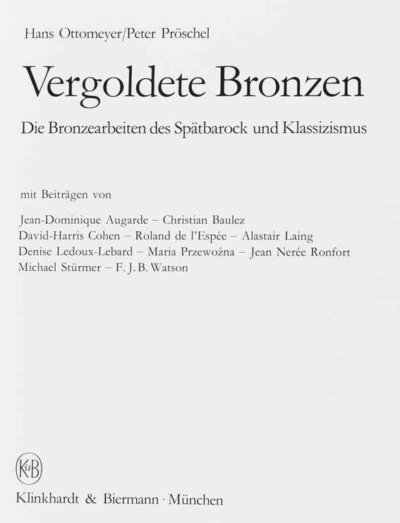 Ottomeyer,H. u. Pröschel,P. | Bild Nr.1