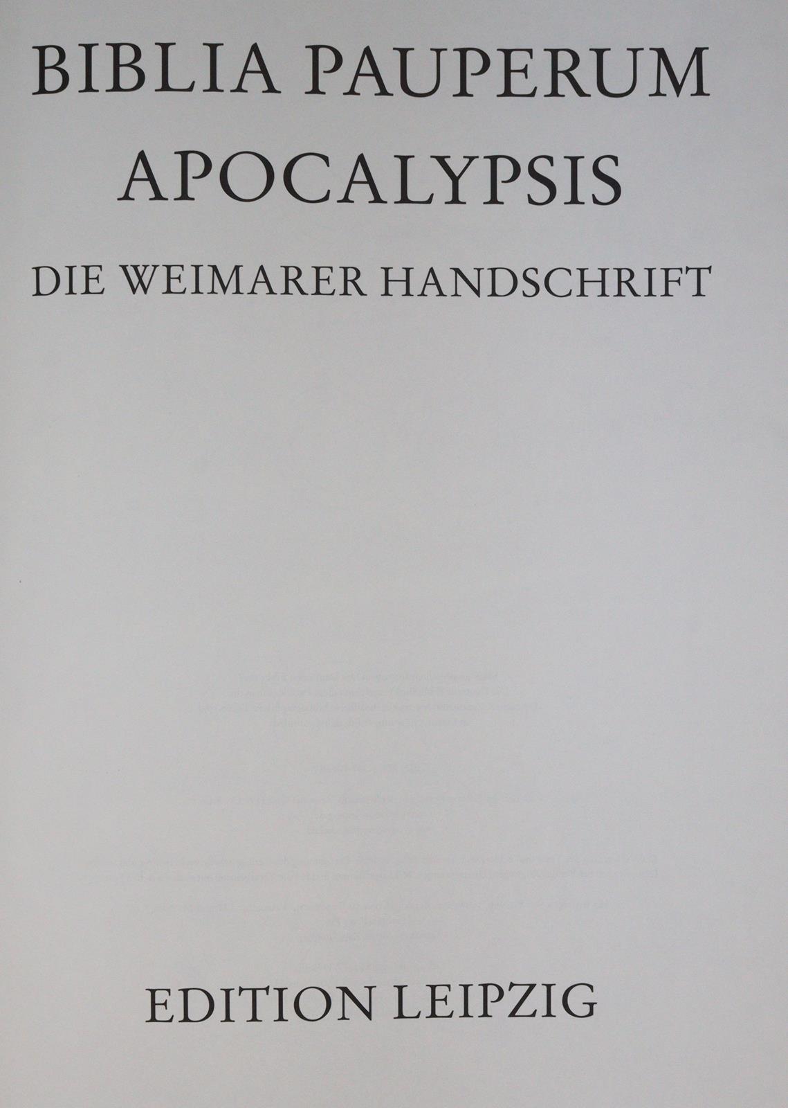 Biblia Pauperum Apocalypsis. | Bild Nr.1