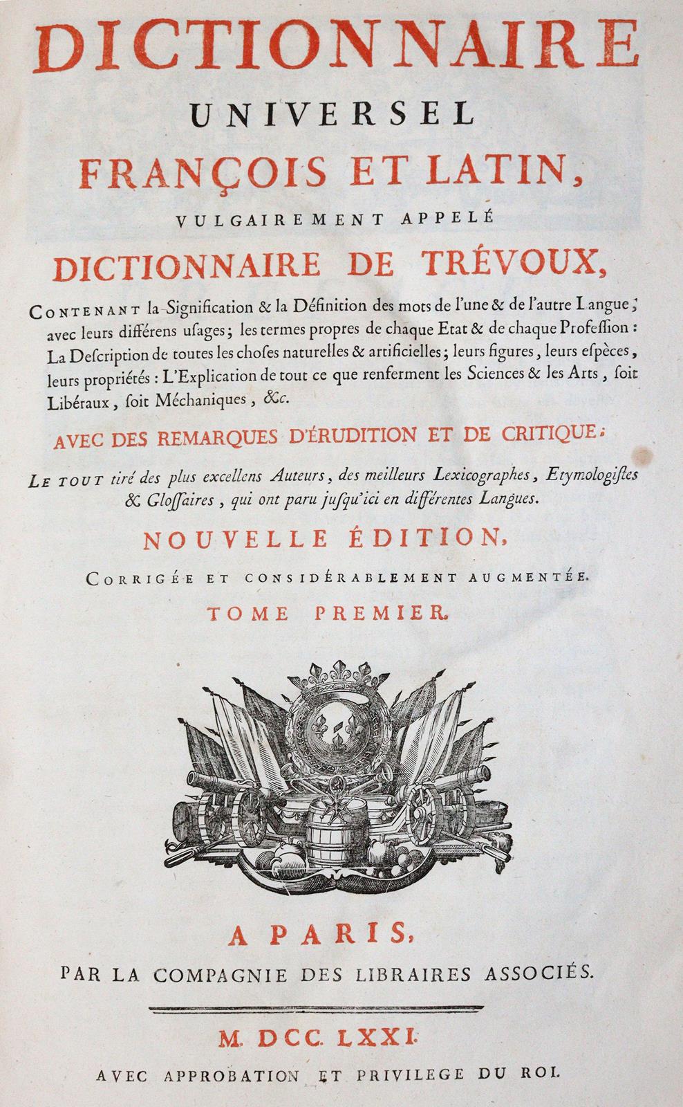 Dictionnaire universel | Bild Nr.1