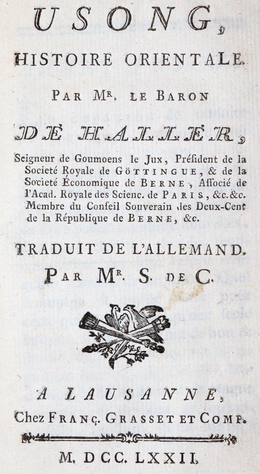 Haller,(A.v.). | Bild Nr.1