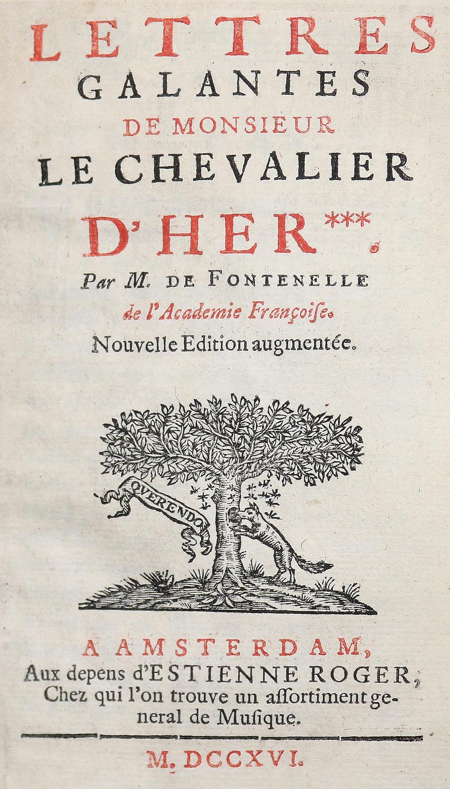 Fontenelle,B. (Le Bouvier)de. | Bild Nr.1