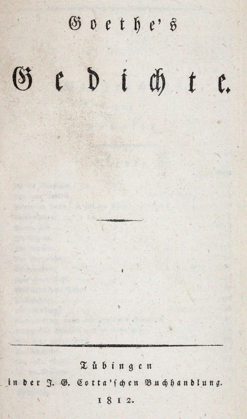 Goethe,(J.W.v.). | Bild Nr.1