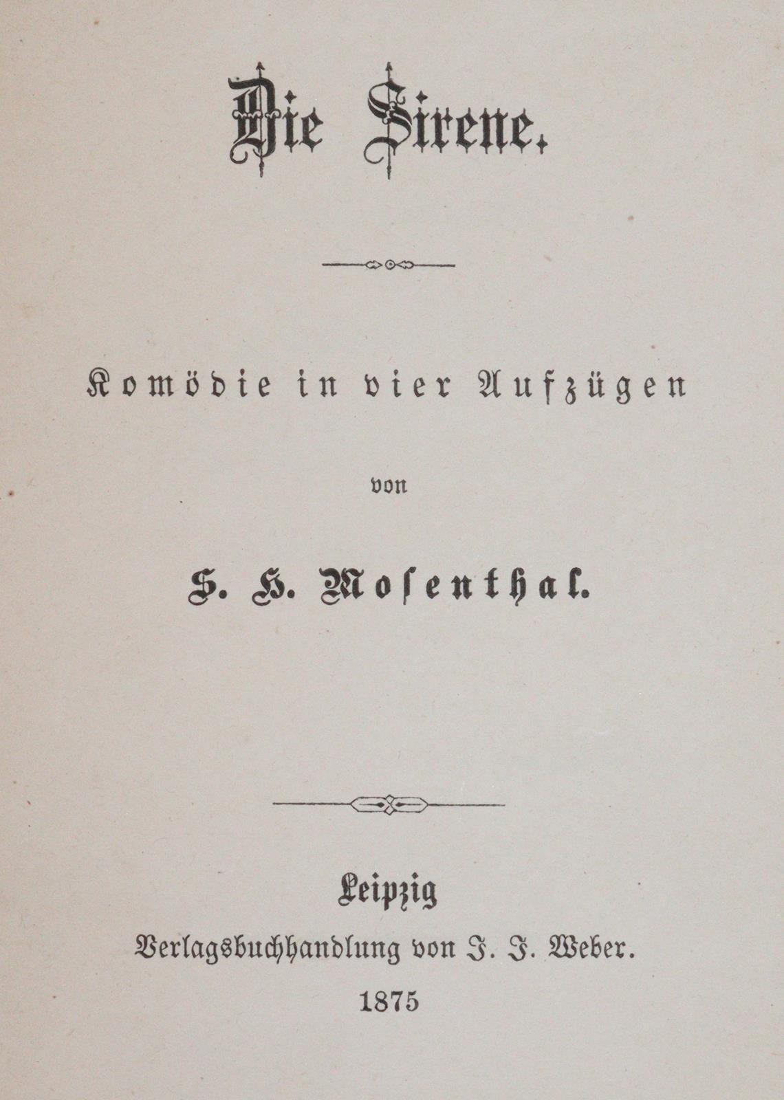 Mosenthal,S.H. | Bild Nr.1