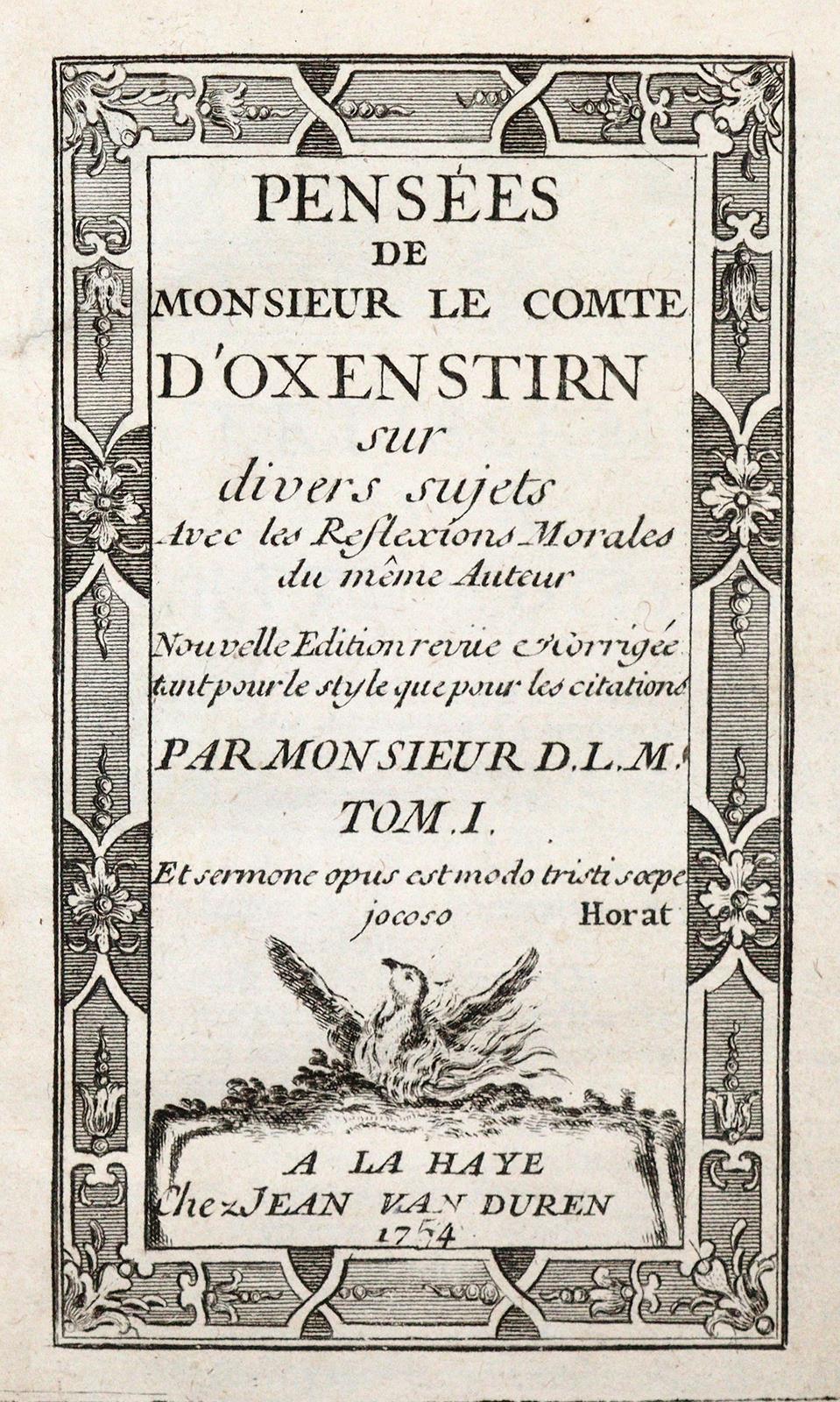 Oxenstierna,(G.T.). | Bild Nr.1