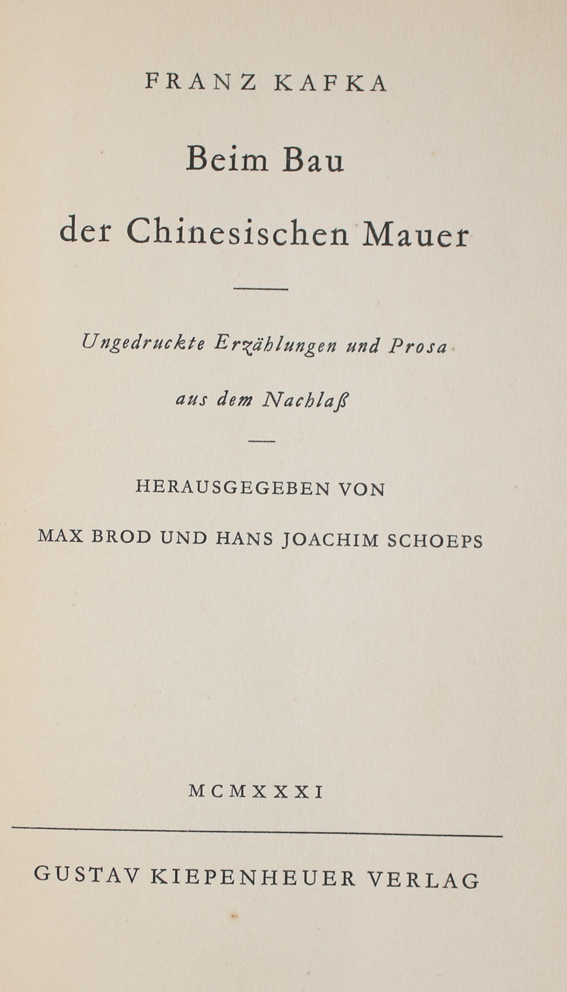 Kafka,F. | Bild Nr.1