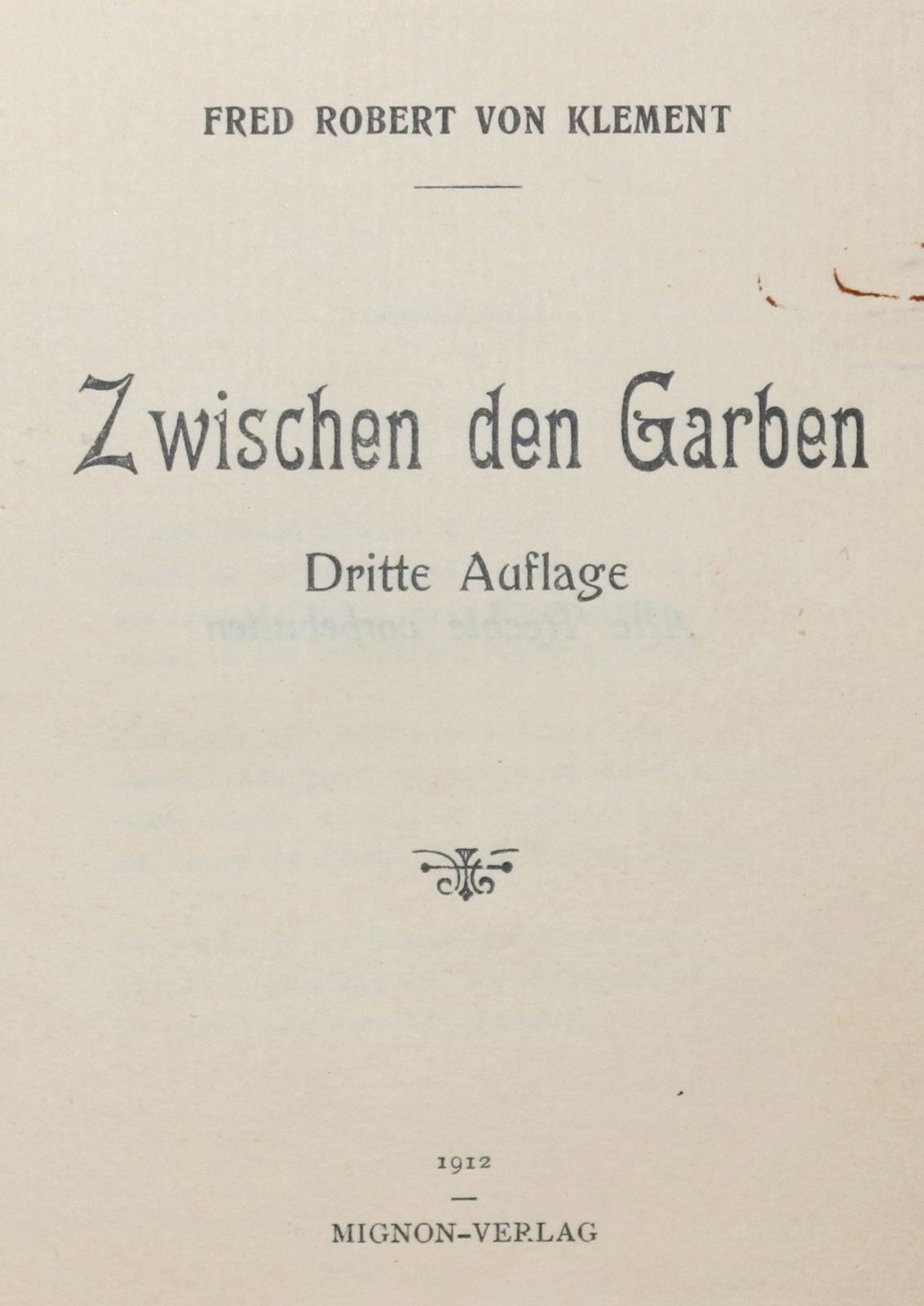 Klement,F.R.v. (d.i. A.K.v.Treldewehr). | Bild Nr.1