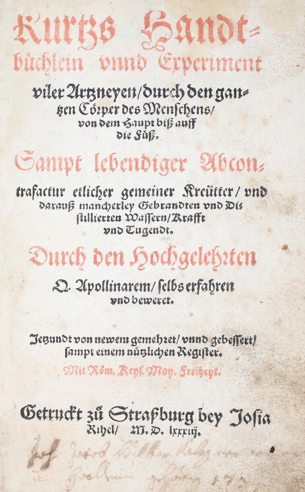 Ryff,W.H. (Pseud. Q.Apollinaris). | Bild Nr.3