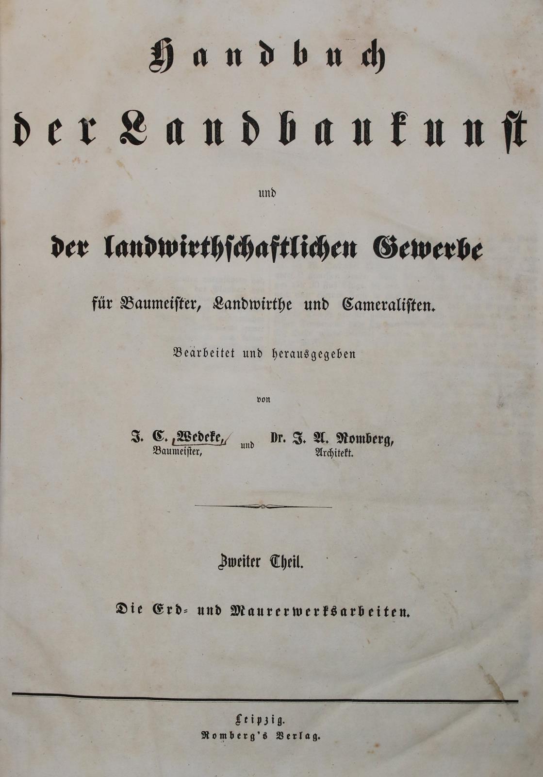Wedeke,J.C. u. J.A.Romberg. | Bild Nr.1