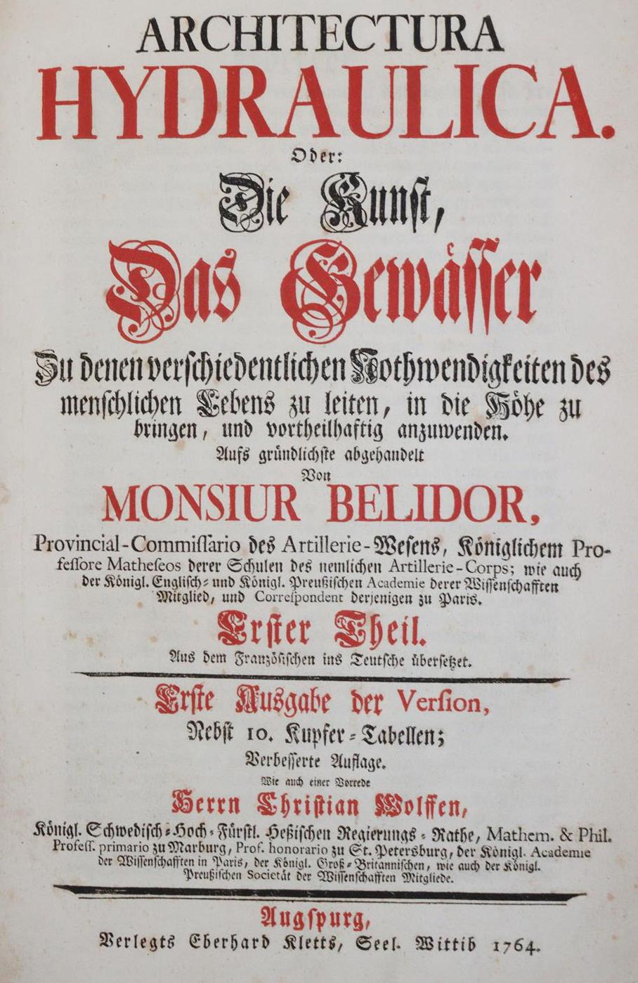 Belidor,B.F.de. | Bild Nr.1