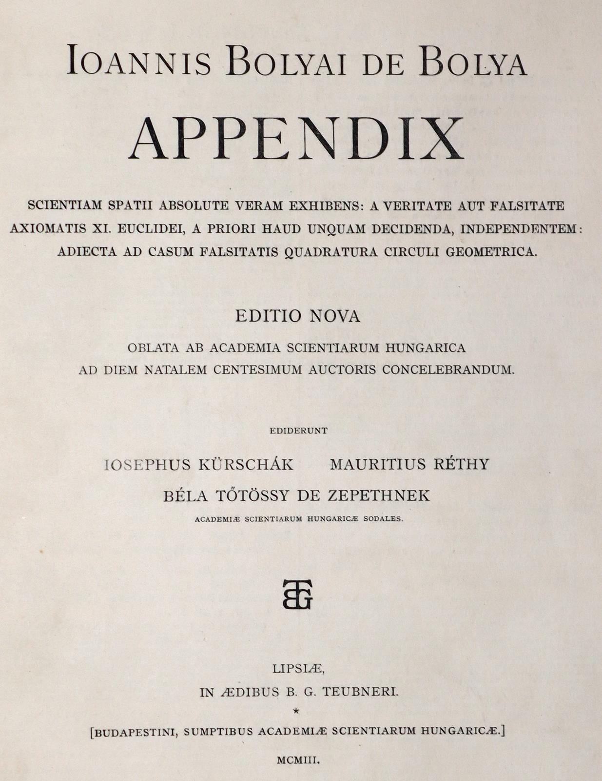 Bolyai,J. | Bild Nr.1