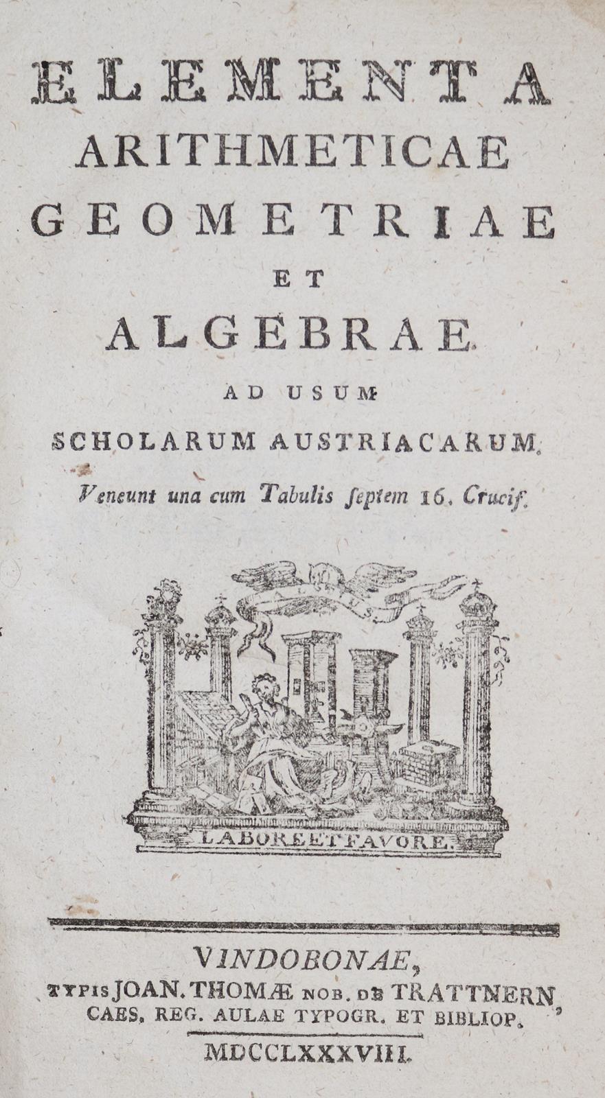 Elementa arithmeticae, | Bild Nr.1