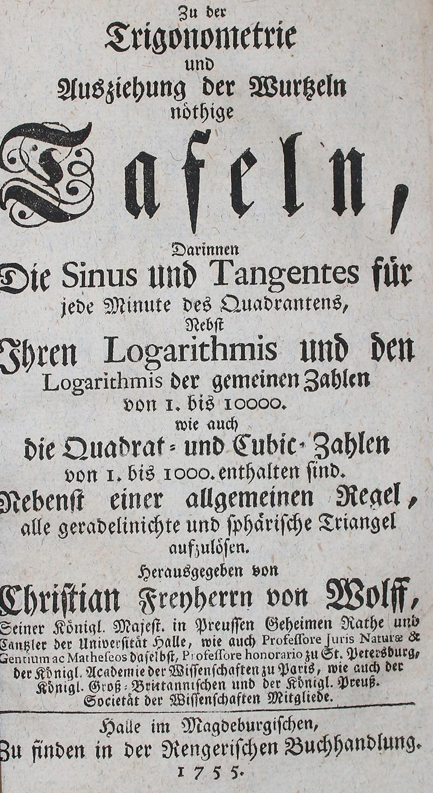 Wolff,C.v. | Bild Nr.1