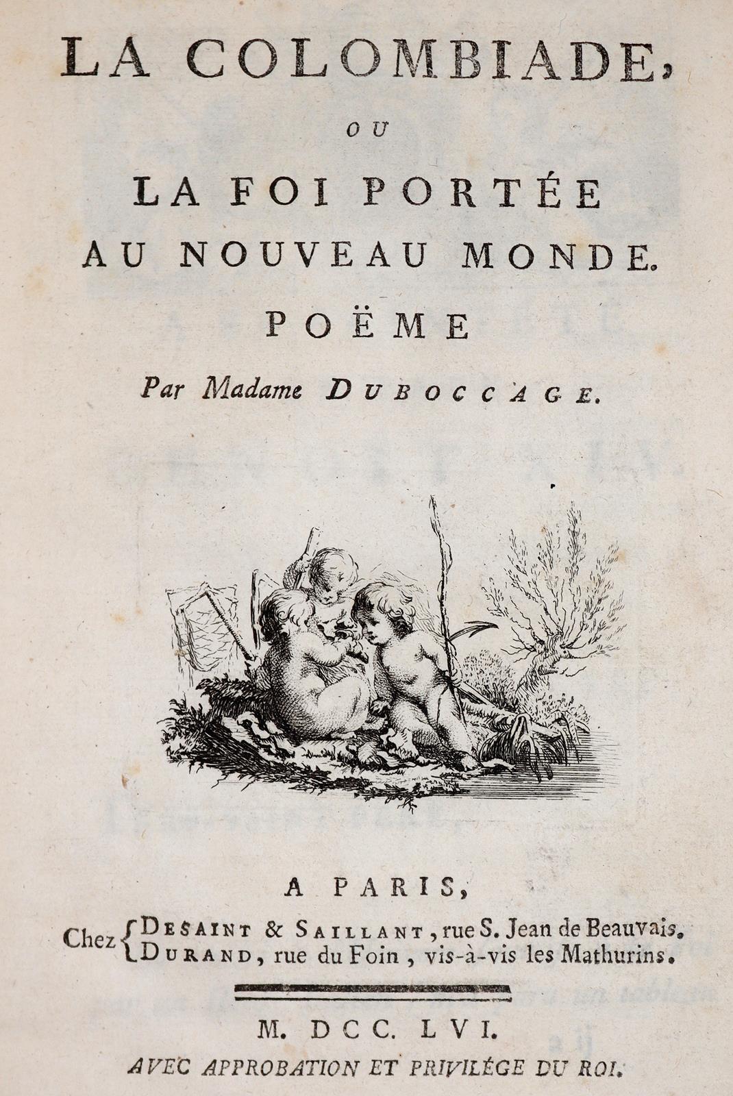 Du Boccage,(A.M.L.). | Bild Nr.1