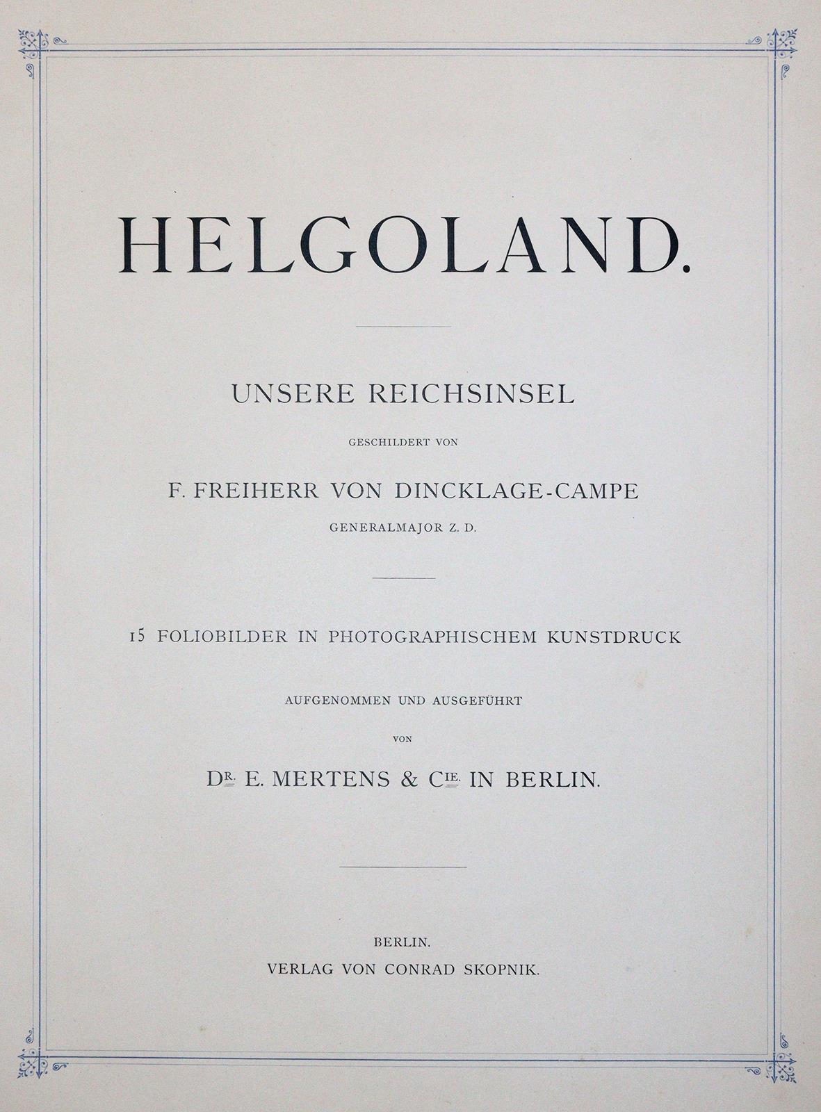 Dincklage-Campe,F.v. | Bild Nr.1