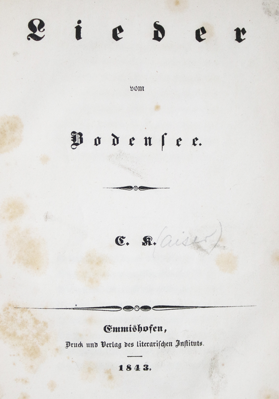 K(aiser),C. | Bild Nr.1