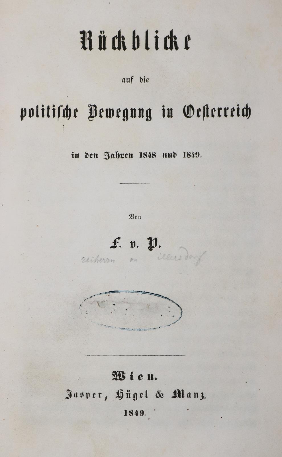 (Pillersdorf,F.X.v.). | Bild Nr.1