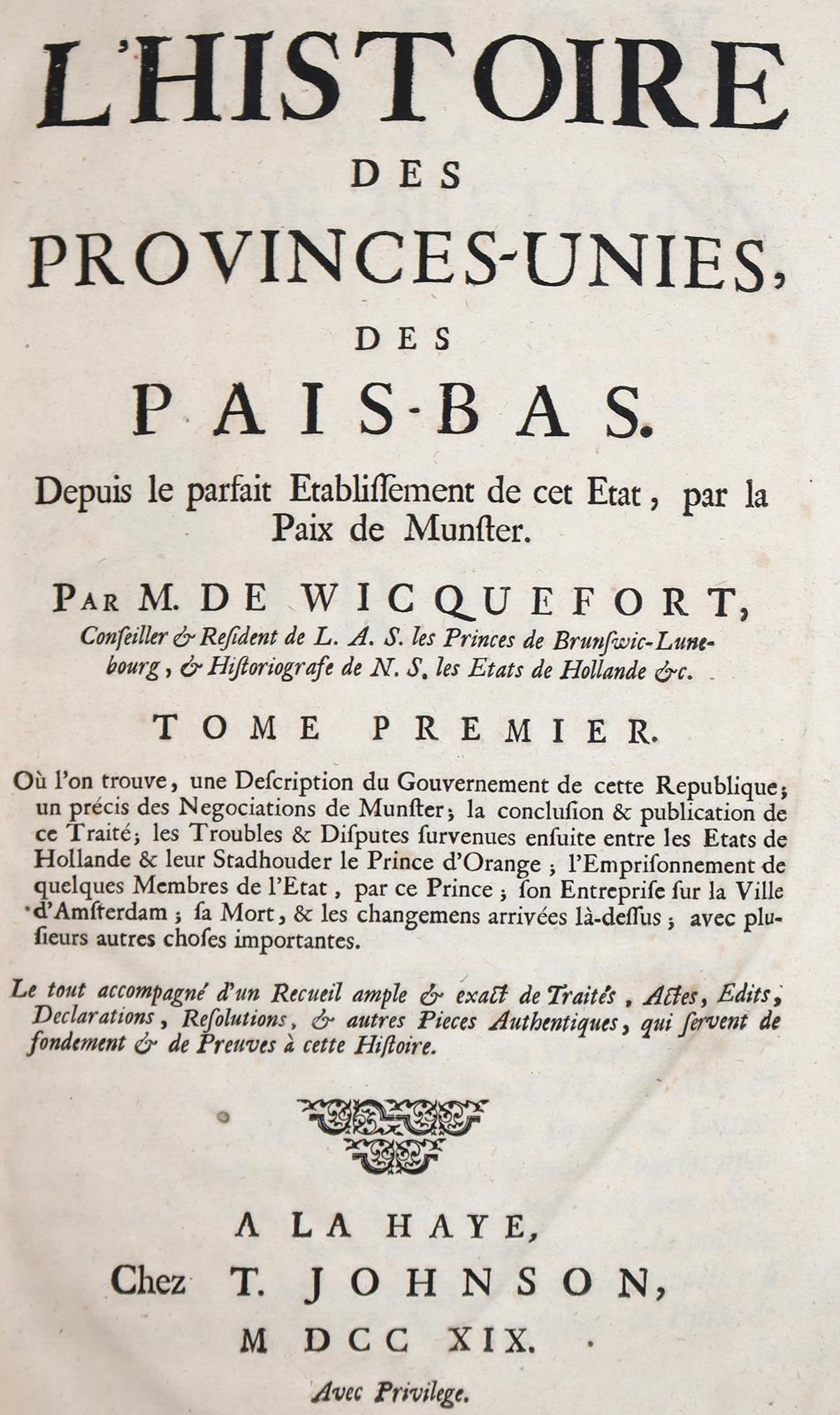 Wicquefort,(A.)de. | Bild Nr.1