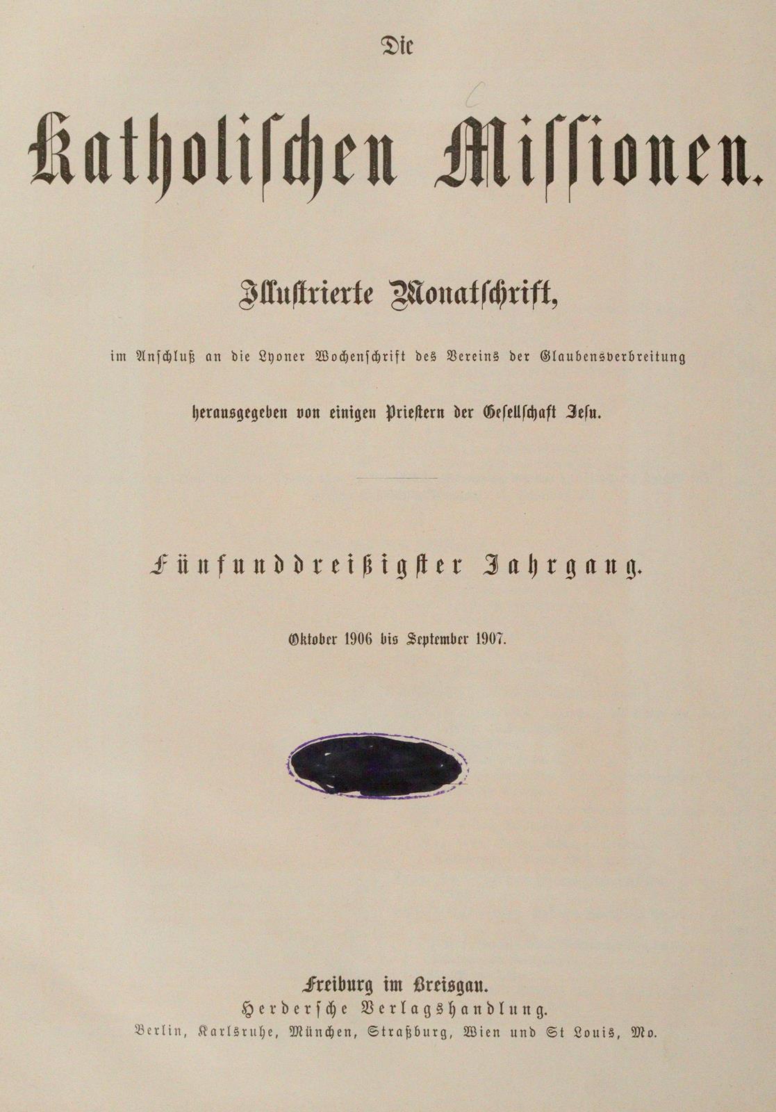 Katholischen Missionen, Die. | Bild Nr.3