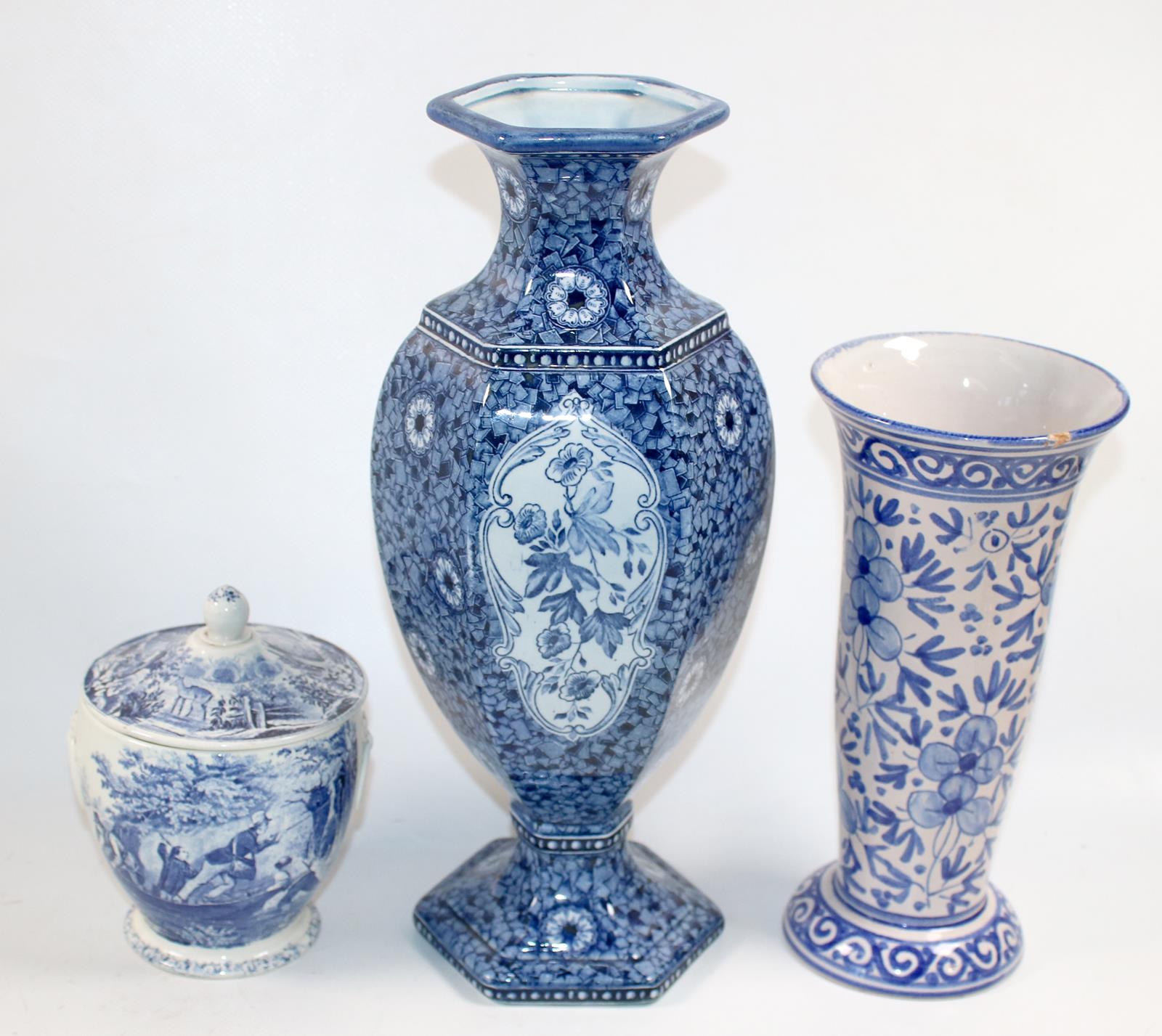 Konvolut Blau-Weiß (3 Teile). | Bild Nr.1