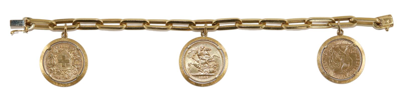 Münzarmband Goldmünzen. | Bild Nr.2