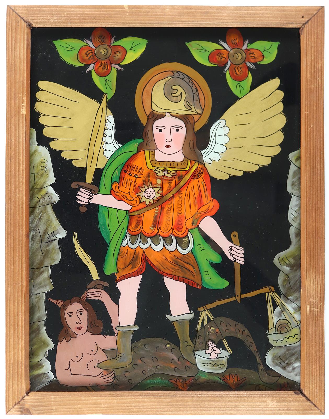 Hinterglasbild. | Bild Nr.1