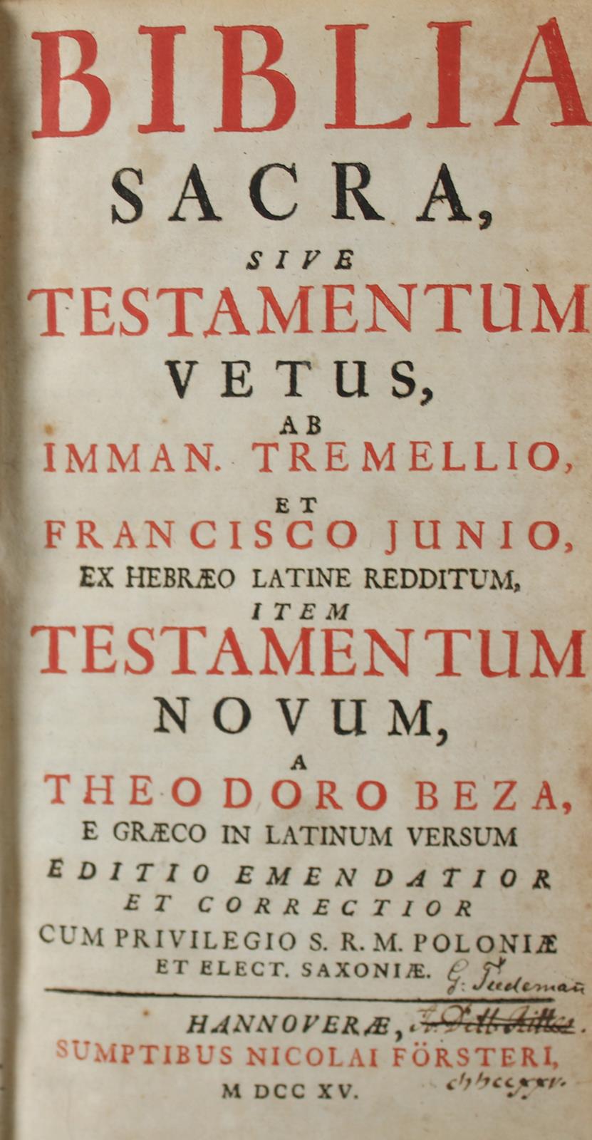 Biblia sacra, | Bild Nr.1