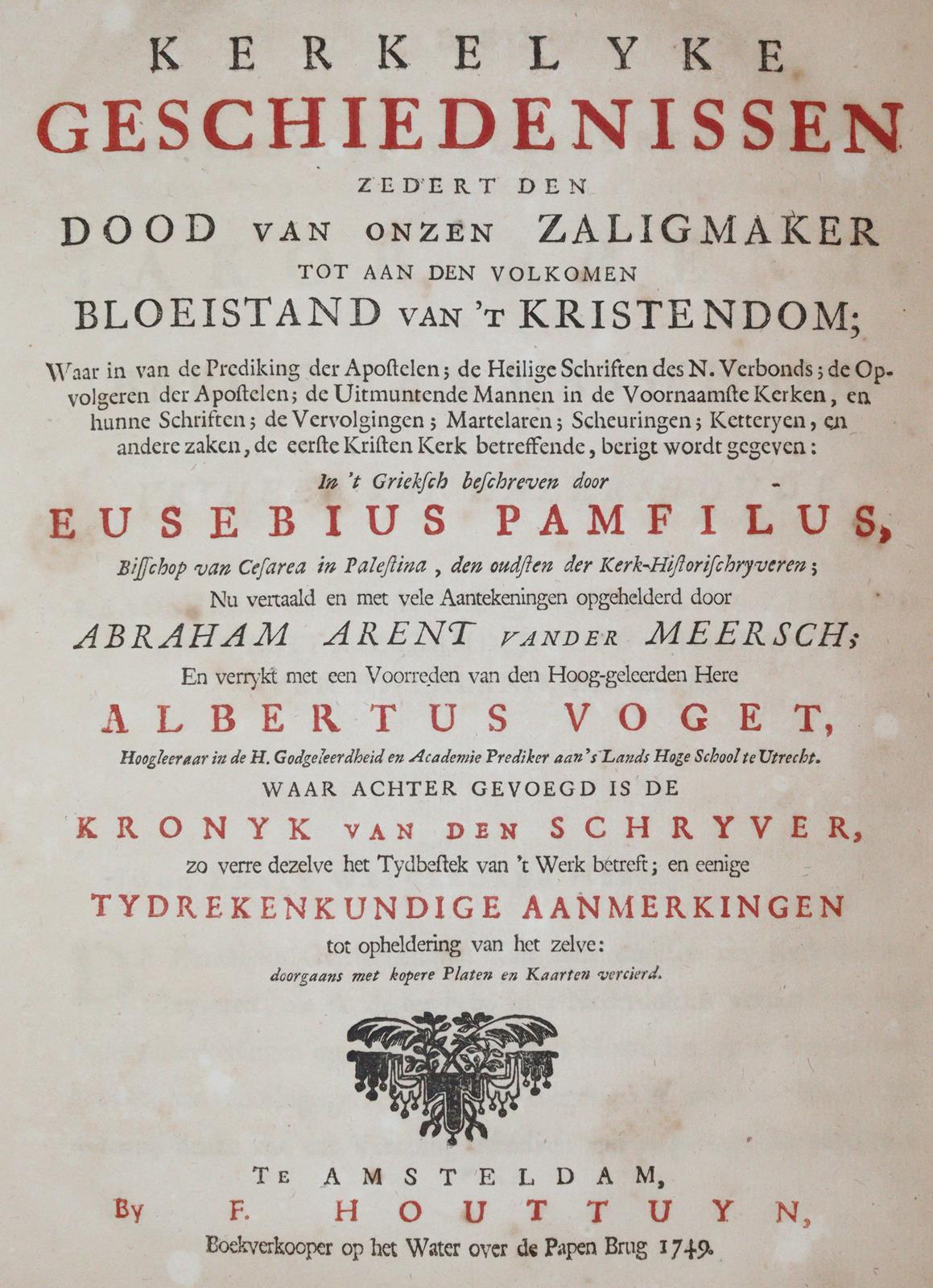 Eusebius Pamphilus. | Bild Nr.1