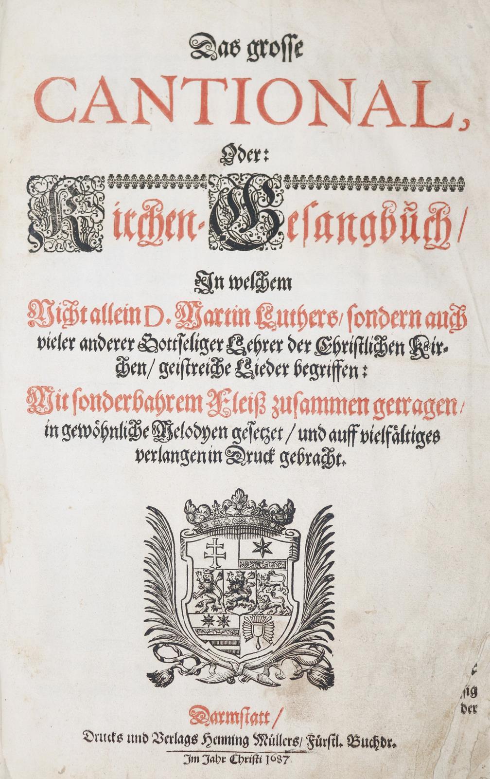 Grosse Cantional, Das, | Bild Nr.1