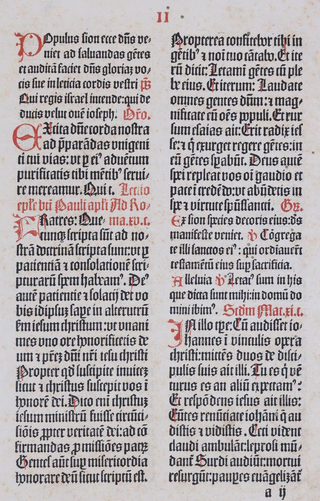 Inkunabelblätter. | Bild Nr.6